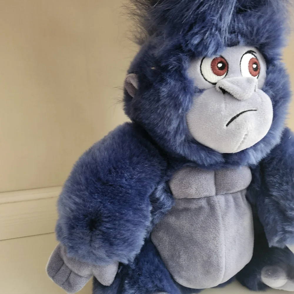 Tarzan Turk Plush Exclusive Disney Store Ape Gorilla Blue 12" Plush, New - Picture 5 of 10
